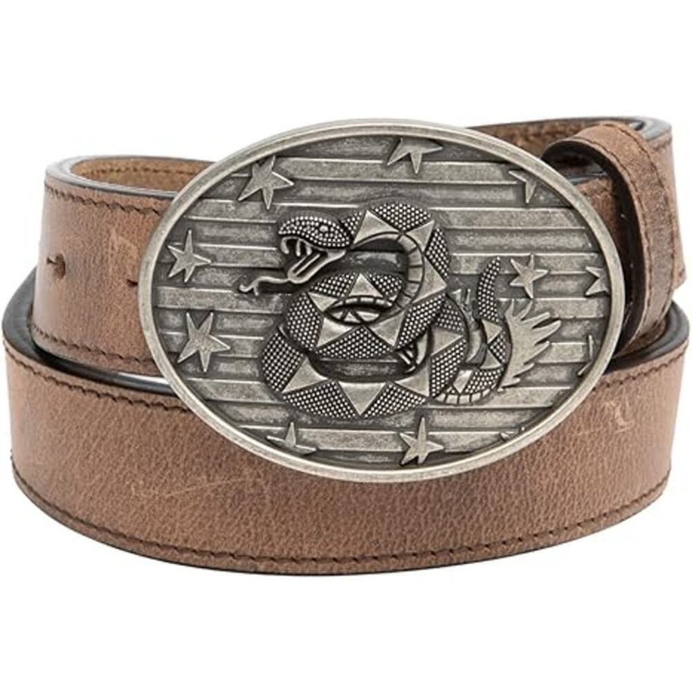 Cody James Boys' Brown Don't Tread On Me Belt